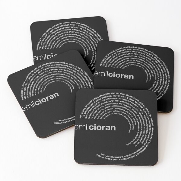 Item preview, Emil Cioran famous quotes poster [silver] designed and sold by CMYKStudio.
