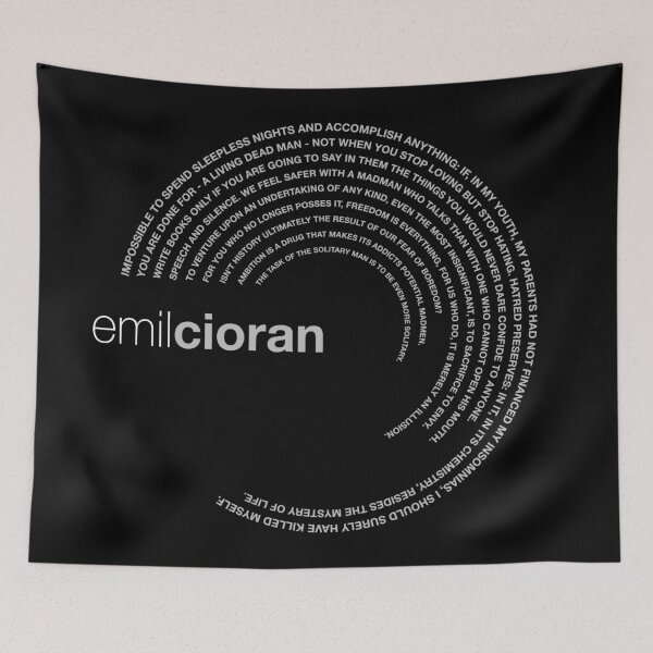 Item preview, Emil Cioran famous quotes poster [silver] designed and sold by CMYKStudio.