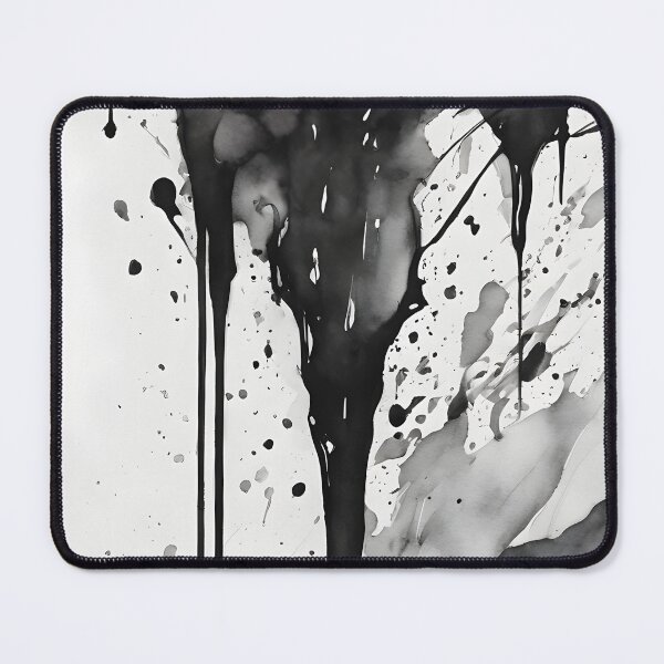 Item preview, Black Ink Pattern on White designed and sold by aiartistmarket.
