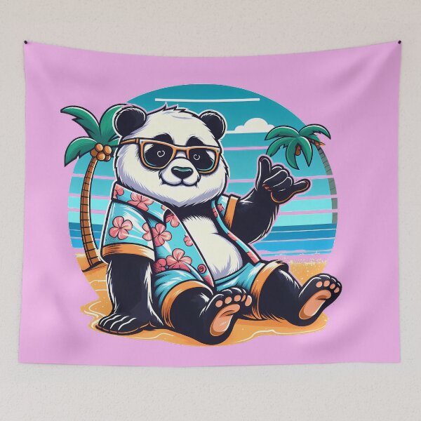 Item preview, Panda Skater Hang Loose designed and sold by Kittyzens.