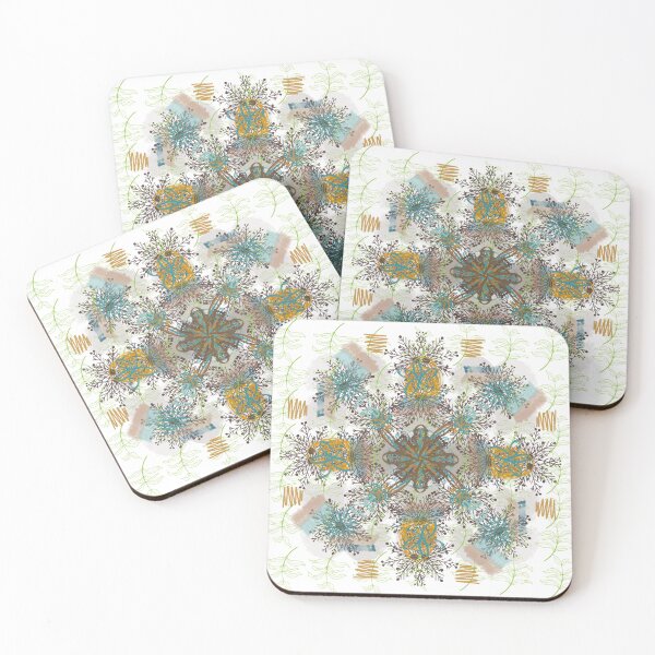 Item preview, Blue and Yellow Mandala Pattern designed and sold by ara-designs.