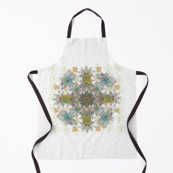 Item preview, Blue and Yellow Mandala Pattern designed and sold by ara-designs.