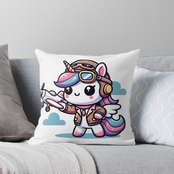 Item preview, Skyward Adventure Kawaii Unicorn designed and sold by PuffPuffPrint.