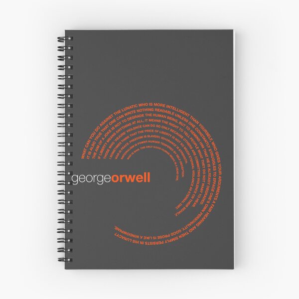 Item preview, George Orwell famous quotes poster [orangered] designed and sold by CMYKStudio.