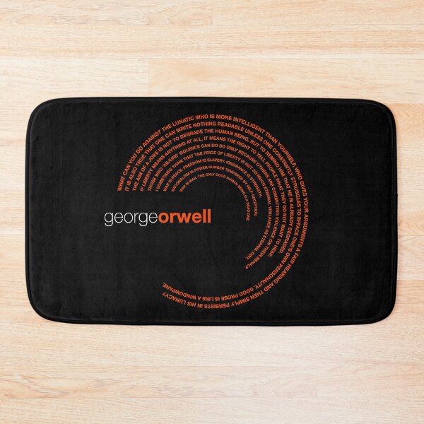 Item preview, George Orwell famous quotes poster [orangered] designed and sold by CMYKStudio.