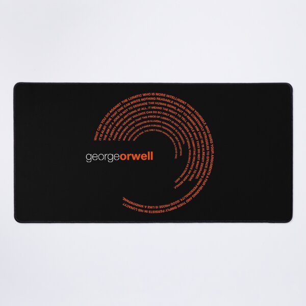 Item preview, George Orwell famous quotes poster [orangered] designed and sold by CMYKStudio.