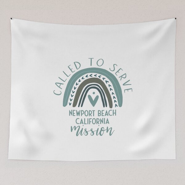 Item preview, Called to Serve - Newport Beach California - Boho Rainbow Missionary Gift designed and sold by brizodesign.