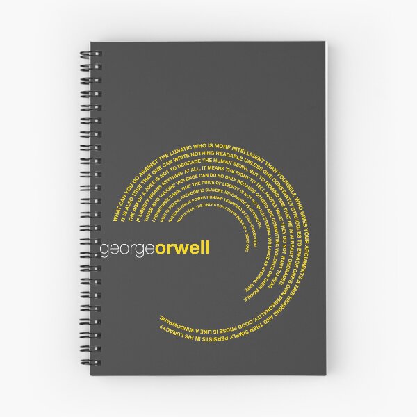 Item preview, George Orwell famous quotes poster [gold] designed and sold by CMYKStudio.