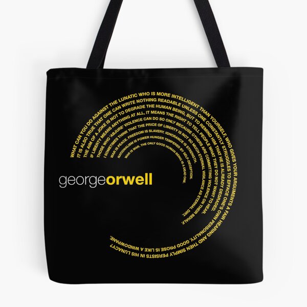 Item preview, George Orwell famous quotes poster [gold] designed and sold by CMYKStudio.