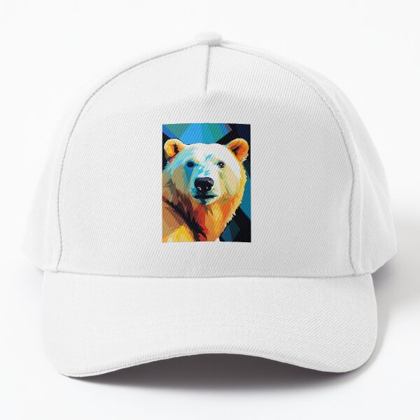 Vista previa del artículo con la obra «Arte pop de la pared del oso polar ártico», diseñado y vendido por TheWildFlix.