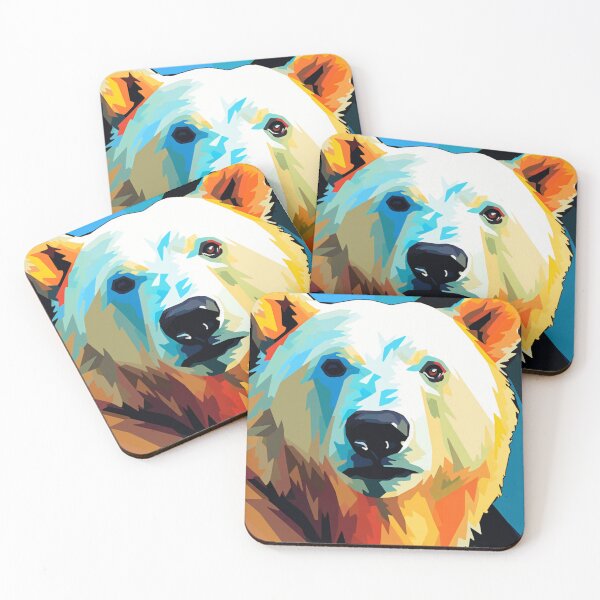 Item preview, Artic Polar Bear Wall Pop Art designed and sold by TheWildFlix.