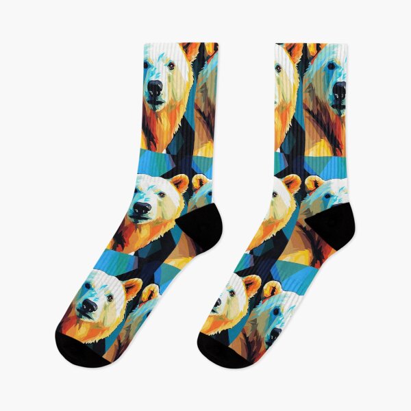 Item preview, Artic Polar Bear Wall Pop Art designed and sold by TheWildFlix.