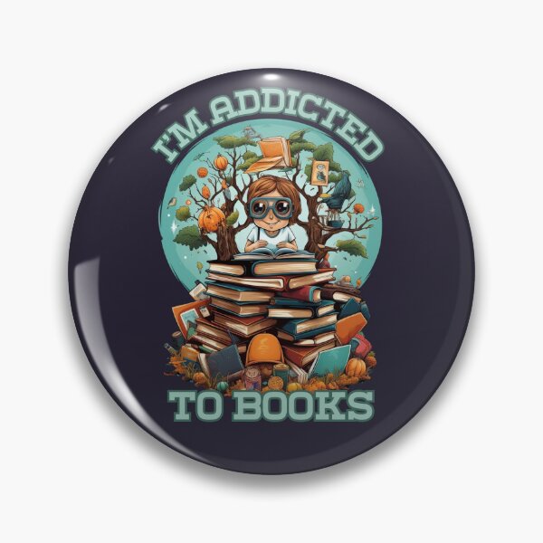 Item preview, I'm addicted to books funny art design designed and sold by OnionsFamily.