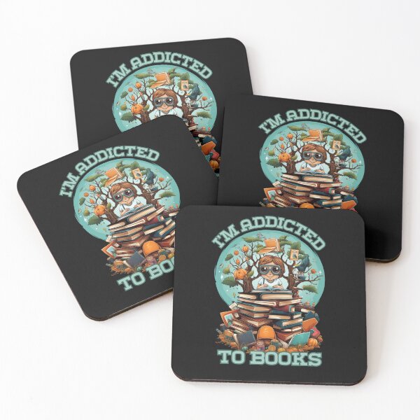 Item preview, I'm addicted to books funny art design designed and sold by OnionsFamily.