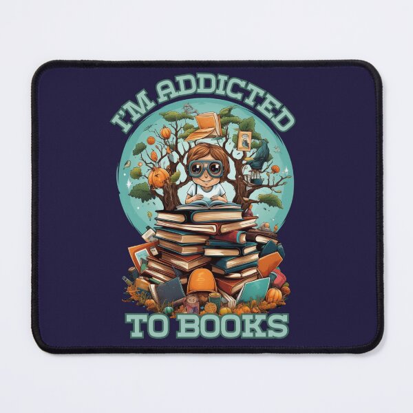 Item preview, I'm addicted to books funny art design designed and sold by OnionsFamily.
