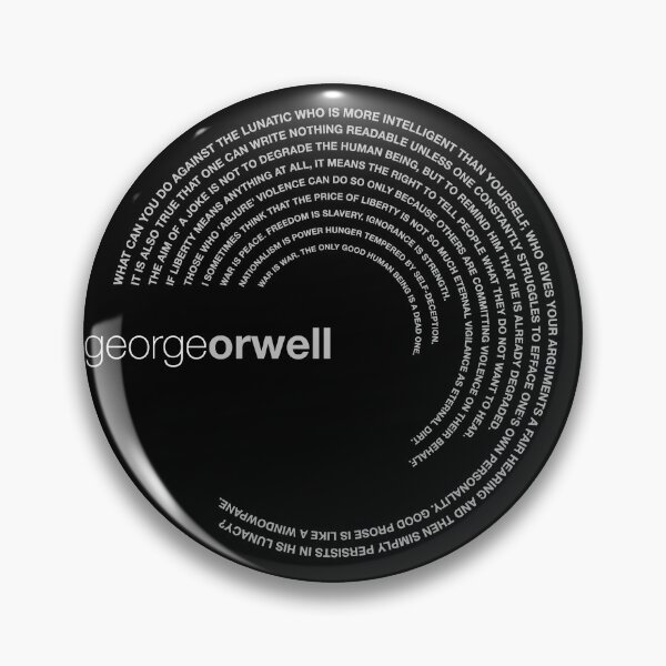 Artikelvorschau, Poster mit berühmten Zitaten von George Orwell [Silber] entworfen und verkauft von CMYKStudio.