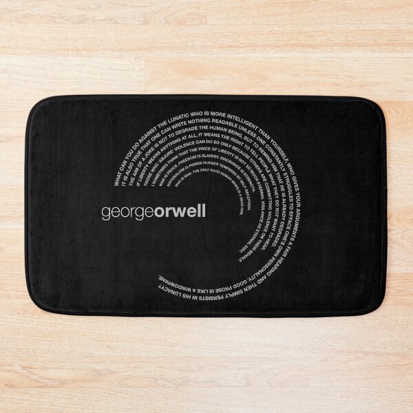 Item preview, George Orwell famous quotes poster [silver] designed and sold by CMYKStudio.