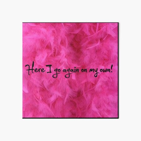 Here I Go Again Lyrics' Poster, picture, metal print, paint by