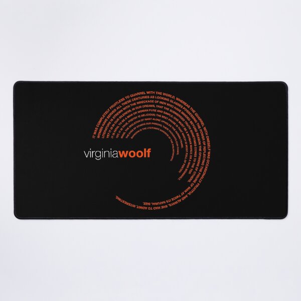 Item preview, Virginia Woolf famous quotes poster [orangered] designed and sold by CMYKStudio.