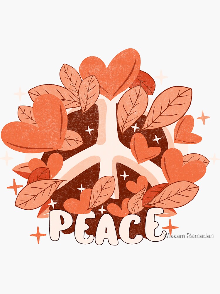 Just Peace Sticker for Sale by Wissam Ramadan