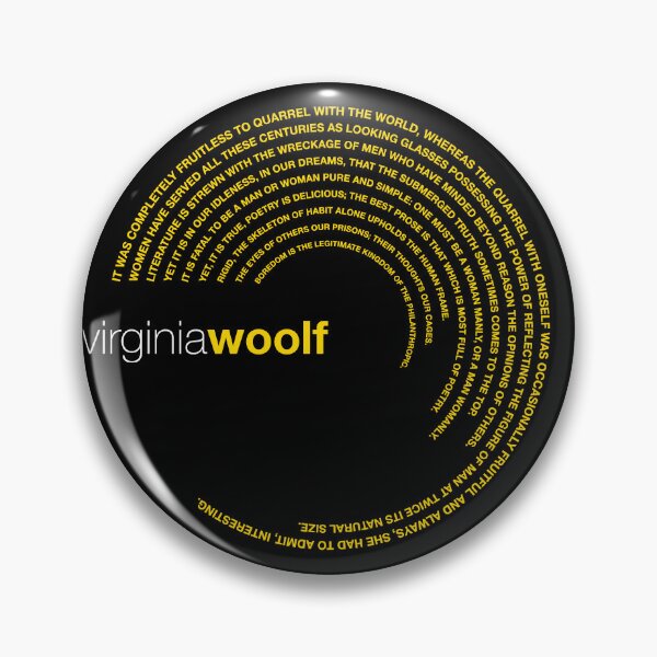 Item preview, Virginia Woolf famous quotes poster [gold] designed and sold by CMYKStudio.