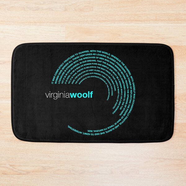Item preview, Virginia Woolf famous quotes poster [aqua] designed and sold by CMYKStudio.