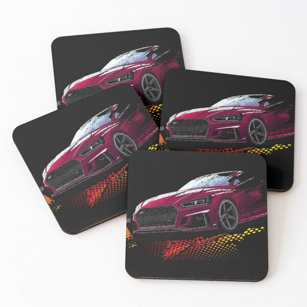 Item preview, Purple Audi RS5 Hexagonal Scratched Design - ViTeeDesign designed and sold by ViTee Design.