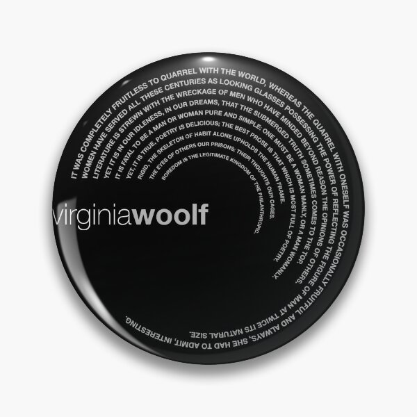 Item preview, Virginia Woolf famous quotes poster [silver] designed and sold by CMYKStudio.