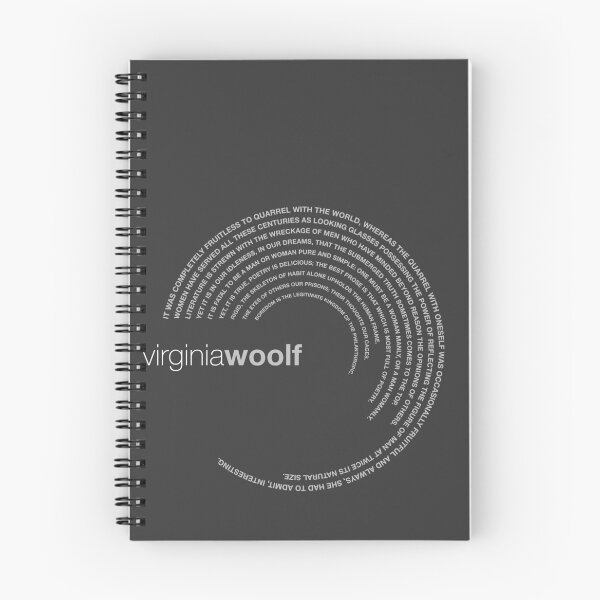 Item preview, Virginia Woolf famous quotes poster [silver] designed and sold by CMYKStudio.