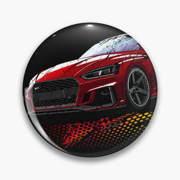 Item preview, RED RS5 Audi Hexagonal Scratched Design - ViTeeDesign designed and sold by ViTee Design.