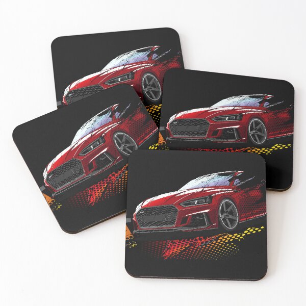 Item preview, RED RS5 Audi Hexagonal Scratched Design - ViTeeDesign designed and sold by ViTee Design.