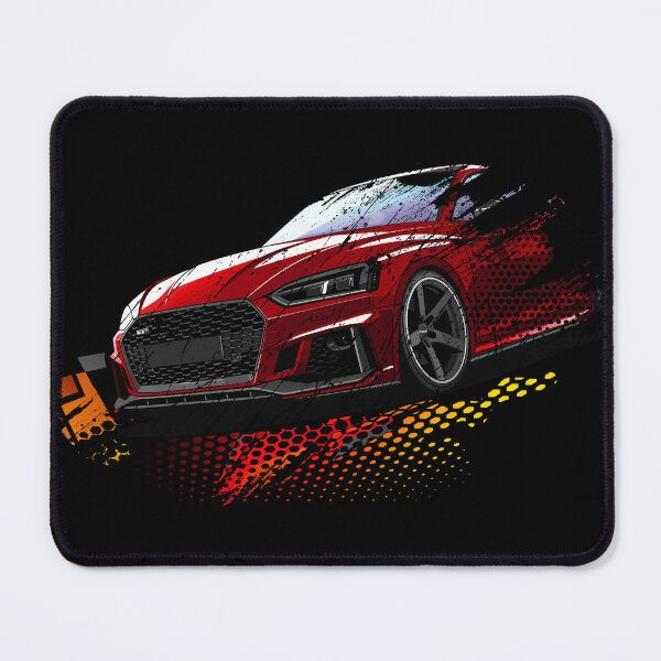 Item preview, RED RS5 Audi Hexagonal Scratched Design - ViTeeDesign designed and sold by ViTee Design.