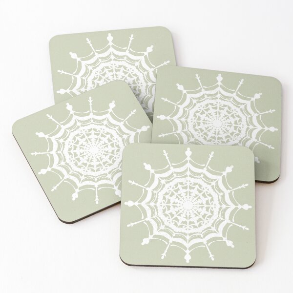 Item preview, Victorian Lace Spider Web Mandala - Tea + Snow designed and sold by Irene Estelle.