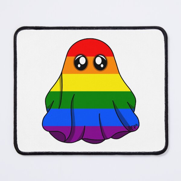Item preview, Rainbow LGBTQ+ Pride Halloween Ghost designed and sold by SentABear.
