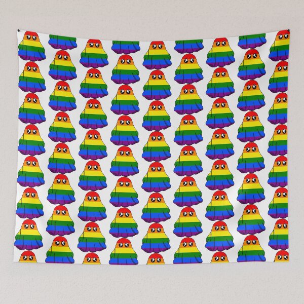 Item preview, Rainbow LGBTQ+ Pride Halloween Ghost designed and sold by SentABear.