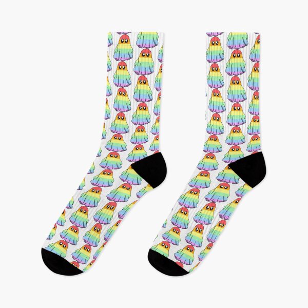 Item preview, Pastel Rainbow LGBTQ+ Pride Halloween Ghost designed and sold by SentABear.
