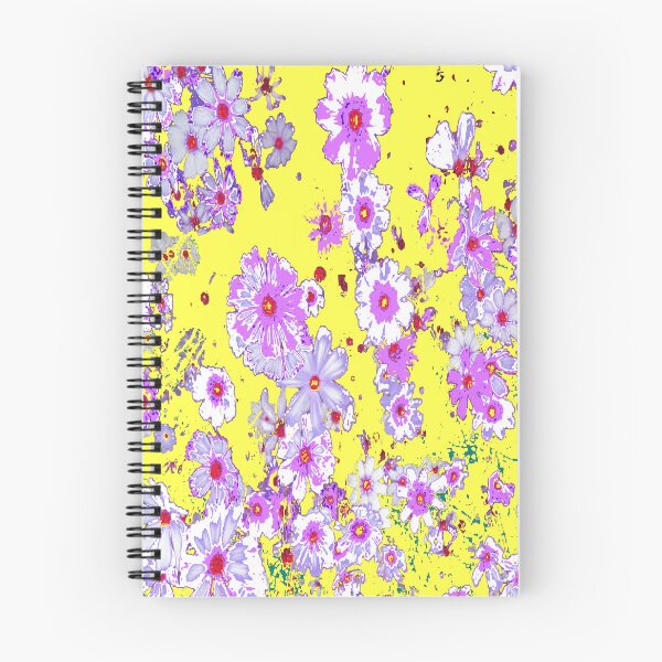 Item preview, YELLOW-PURPLE FLORAL ABSTRACT PATTERENS ART designed and sold by sharlesart.