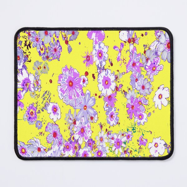 Item preview, YELLOW-PURPLE FLORAL ABSTRACT PATTERENS ART designed and sold by sharlesart.