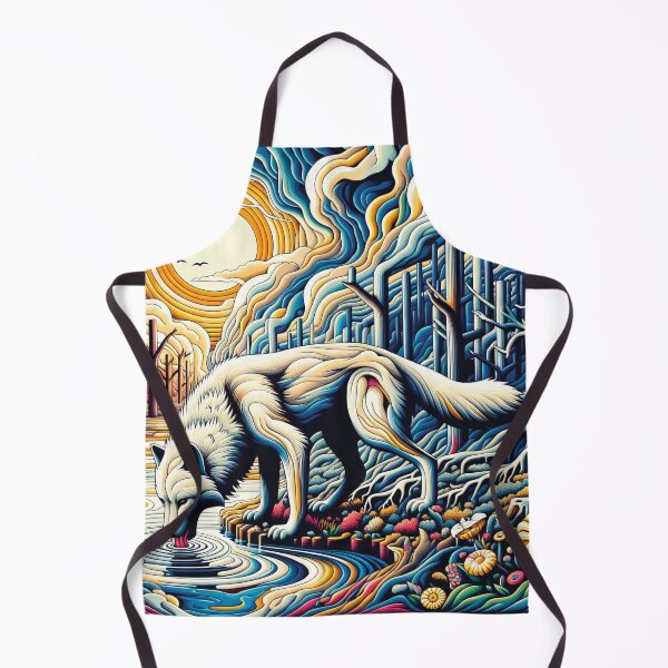 Item preview, Mystical Wolf: Colorful Journey through a Dreamlike Forest designed and sold by CreativHarmonie.