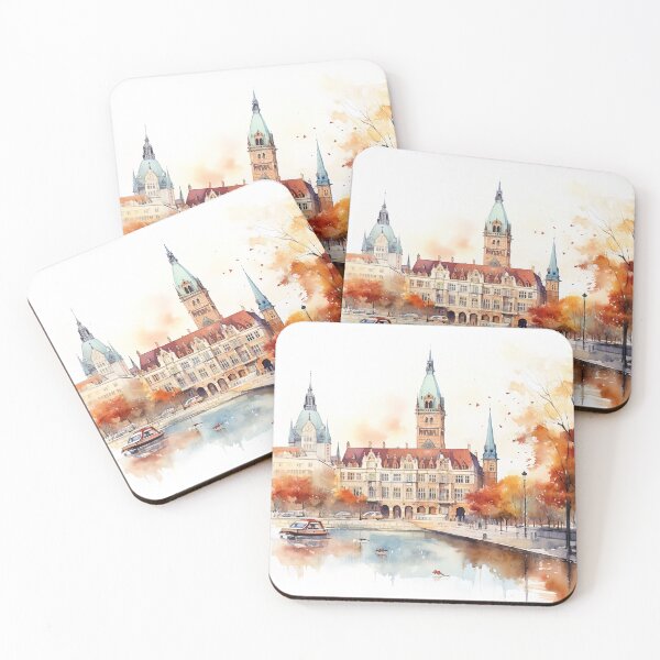 Item preview, Aquarelle Elegance: Hannover's Castle Dreams designed and sold by KatVik-Design.