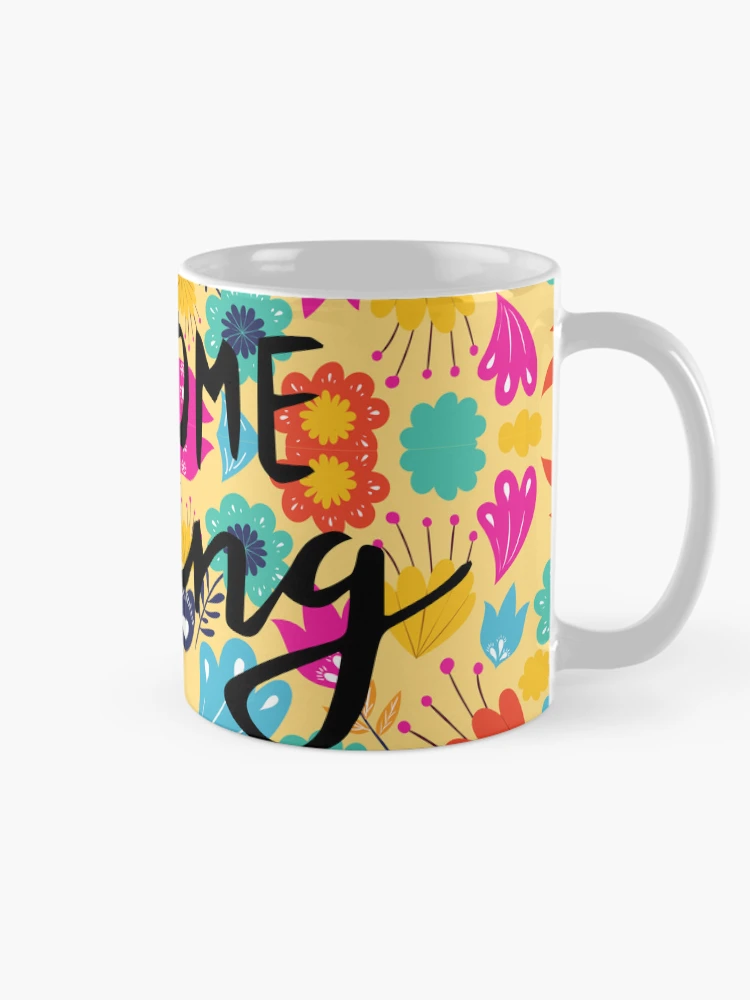 Thumbnail 3 of 6, Coffee Mug, Spring Time Colorful Pattern designed and sold by TheCatmeow2000.