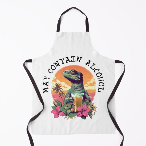 Item preview, Green Lizard Holding Beer - May Contain Alcohol (Black Lettering) designed and sold by VelvetRoom.