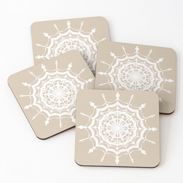 Item preview, Victorian Lace Spider Web Mandala - Dove + Snow designed and sold by Irene Estelle.
