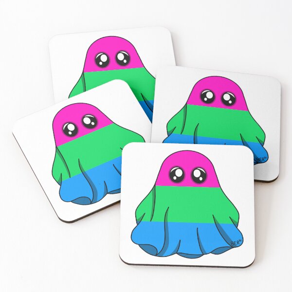 Item preview, Polysexual LGBTQ+ Pride Halloween Ghost designed and sold by SentABear.