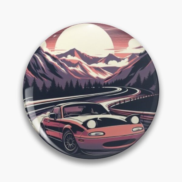 Item preview, Miata drifting down mountain road designed and sold by pathytherobot.
