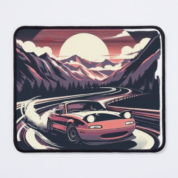 Item preview, Miata drifting down mountain road designed and sold by pathytherobot.