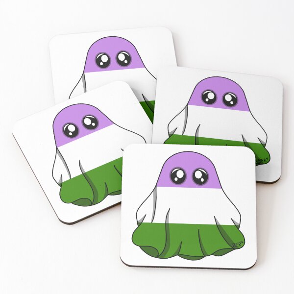 Item preview, Genderqueer LGBTQ+ Pride Halloween Ghost designed and sold by SentABear.