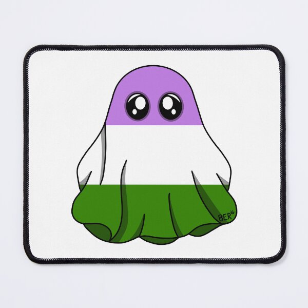 Item preview, Genderqueer LGBTQ+ Pride Halloween Ghost designed and sold by SentABear.