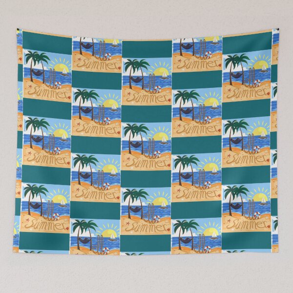Item preview, hello summer beachdesign designed and sold by chintati.