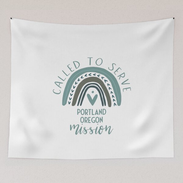 Item preview, Called to Serve - Portland Oregon - Boho Rainbow Missionary Gift designed and sold by brizodesign.